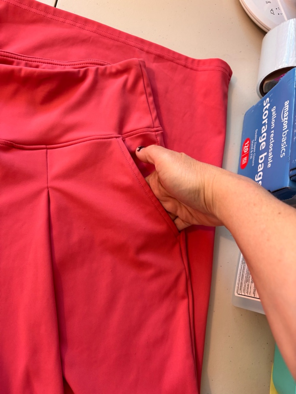 Santiny Womens Coral Culottes Pants Plus Size XXXL Travel Cruise Office Church - Picture 4 of 10